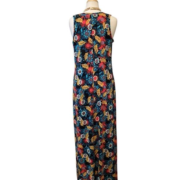 Lularoe Floral Print Dani Maxi Dress XL - Picture 10 of 12